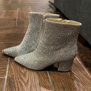 Betsy Johnson bedazzled booties